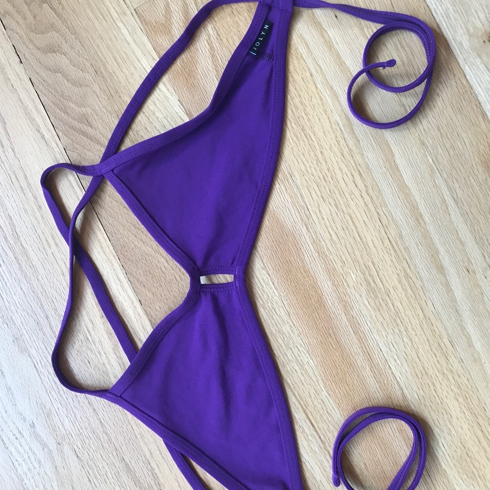 Jolyn Purple athletic swim suit/ bikini top